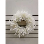 Regency International 20 Inch Frosted Leaf Wreath White Holiday Decor. Fixed Price $36.99.