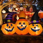 Goosh 6 Ft Halloween Inflatables Outdoor Pumpkin Combo With Wizard Hat Blow U.... Fixed Price $79.27.