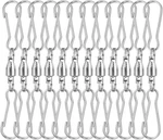 Kuuqa 12 Pack Spinning Dual Clip Swivel Hooks For Spinners, Hanging Windsoc. Fixed Price $11.71.