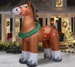 New 9 Ft Clydesdale Horse Large Christmas Inflatable & Lights Up - Holiday Time. Fixed Price $149.99.