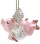 Kurt Adler Noble Gems Flying Pig Christmas Ornament #NB1456. Fixed Price $27.99.