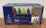 New Box Celebrations 50 Count Led Christmas Lights Multi Color String. Fixed Price $9.99.