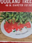 Red Shed Christmas Tree Skirt, 48IN, & White Chickens Country Farmhouse Nwt. Fixed Price $19.99.