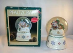 Pfaltzgraff Nordic Christmas Musical Snow Globe 247-153-00 Plays Sleigh Ride. Fixed Price $7.98.