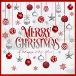 Mfault Merry Christmas Balls Window Clings 4 Sheets, Happy New. Fixed Price $7.53.