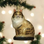 Old World Christmas Maine Coon Cat Glass Ornament 12583. Fixed Price $14.88.