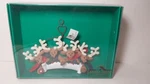 Kurt Adler Holly Dearies Christmas Tree Ornament 4 Reindeer W Banner. Fixed Price $22.00.
