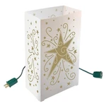 Lumabase Electric Luminaria Kit, Gold Star - Set Of 10. Fixed Price $41.23.