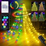Christmas Tree Waterfall String Lights 200LED Color Changing Fr Home Party Decor. Fixed Price $26.99.