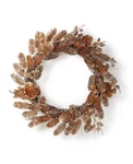 Holiday Lane Frosted 20" Pine Cone And Berry Gold-tone Wreath. Fixed Price $164.99.