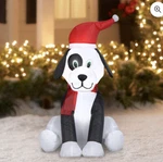 Holiday Time Christmas Inflatable 3.5' Led Light Santa's Puppy Yard Decor. Fixed Price $39.96.