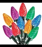 Sylvania Stay-lit 2 Sets Of 50 C9 Faceted Led Christmas Lights Multicolor. Fixed Price $44.97.