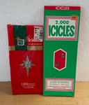 Vtg Icicles Boxes Brite Star Pyramid 1000 Strand 2000 Lot Of New. Fixed Price $8.57.