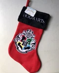 Warner Bros. Harry Potter Crest Logo Applique Christmas Stocking Multi Color 18". Fixed Price $8.99.