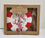 Mud Pie Cookies For Santa Christmas Cutters And Wooden Plate Set. Fixed Price $11.65.