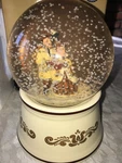 Nos Rare Pfaltzgraff Musical Snow Globe God Rest Ye Merry Gentlemen Village 7". Fixed Price $222.22.