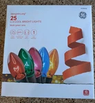Ge 25 C-9 Cool Bright Lights Christmas Multi Colors 16 Ft. Fixed Price $24.98.