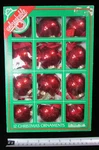 Box 12 Unbreakable Red Sparkle Glitter Christmas Ball Ornaments Barcana Canada. Fixed Price $13.94.