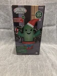 New Gemmy Airblown Inflatable 3.5 Ft Christmas Cactus Texas Arizona 23. Fixed Price $17.46.