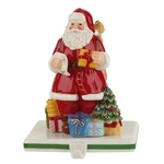 Spode Christmas Tree Santa Stocking Holder Sculpted Claus Holiday Figurine. Fixed Price $38.00.