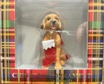 Sandicast Goldendoodle With Stocking Resin Christmas Ornament. Fixed Price $19.99.