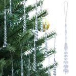 Lumiti 12PCS Crystal Icicle Christmas Tree Ornaments, Glass Beads White Clear. Fixed Price $15.05.