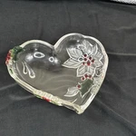 Mikasa Celebrations Holiday Bloom Heart Shaped Poinsettia Ivy Candy Dish Nwob. Fixed Price $7.37.