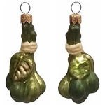 Green Capers Polish Blown Glass Christmas Ornament Set Of 2 Holiday Decorations. Fixed Price $29.98.