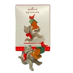 Hallmark Mischievous Kittens Ornament 17TH In Series Christmas Cats 2015. Fixed Price $18.00.