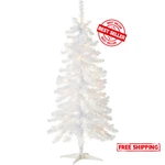National Company Pre-lit Artificial Christmas Tree, White Tinsel,. Fixed Price $47.35.