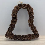 Vintage Natural Pinecone Bell Shaped Wall Hanging Decor Christmas Holidays. Fixed Price $19.95.
