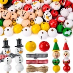 Joyin 173 Pcs Christmas Diy Wooden Beads Craft, Printed Round. Fixed Price $63.98.