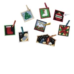 Advent Trilogy Set Three Bead Cross Stitch Ornaments Kit 2019 Mill Hill MH191913. Fixed Price $10.99.