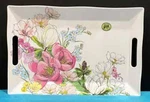 Michel Designs "magnolia" Melamine Serveware Large Serving Tray SWTL353 - New. Fixed Price $28.95.