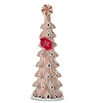 Holiday Time Peppermint Brown Candy Tree 14IN Christmas Table Mantel Decoration. Fixed Price $29.99.