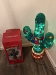 Target Wondershop Lit Tinsel Cactus 32" Christmas Decor Outdoor. Fixed Price $50.00.