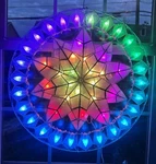 Gift Ko Poinsettia 25" Smart Parol Color Changing Led Filipino Christmas Lantern. Fixed Price $355.00.
