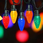 C9 Led Christmas Lights Outdoor, 25FT Strawberry String Multicol.... Fixed Price $30.27.