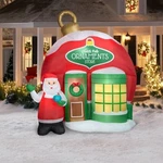 Gemmy Christmas 9.5 Ft North Pole Ornament Store Scene Airblown Inflatable Nib. Fixed Price $200.00.
