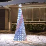 Members Mark Pre Lit 6' Color Changing Tree W/ 19 Functions, Silver. Fixed Price $126.99.