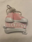 Baby Shoes First Steps Pink Personalized Christmas Tree Ornament Polar X Brand. Fixed Price $13.00.