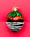 Old World Christmas Chocolate Dipped Covered Strawberry Blown Glass Ornament. Fixed Price $24.99.