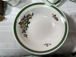 Yamaka Stoneware Noel, Round Vegetable Bowl 9-1/4" SY-6243, Japan. Fixed Price $6.99.