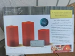 Red Apothecary & Company 3 Piece Led Candle Set With Remote Flameless Light. Fixed Price $9.99.