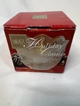 Mikasa Crystal Votive, Holiday Classics Santa Sleigh 3" Candle Holder. Fixed Price $11.95.