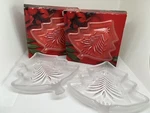 Mikasa Yuletide Tree Frost Sweet Candy Dish Glass 5" Set Of 2. Fixed Price $22.99.