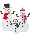 2D Lighted Snowman Family Set Outdoor Yard Decor W/ Twinkling Led Lights. Fixed Price $48.55.