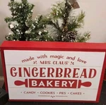 Target 2019 Christmas Gingerbread Bakery Sign Wood Indoor Decor New. Fixed Price $13.91.