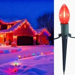 30 Ft Christmas Pathway Lights With 20 Multicolor Bulbs & Stakes Shatterproof. Fixed Price $21.24.