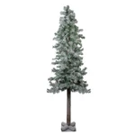 Northlight 6' Flocked Glitter Woodland Alpine Artificial Christmas Tree " Unlit. Fixed Price $171.49.